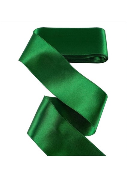 Yeşil 6 Cm Saten Kurdela 10 Metre 3 Adet