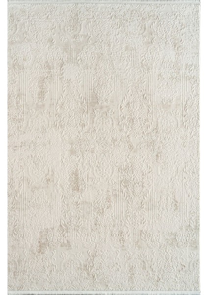 Estefan EU03A Krem Bej Akrilik Yumuşak Silinebilir Leke Tutmaz Halı