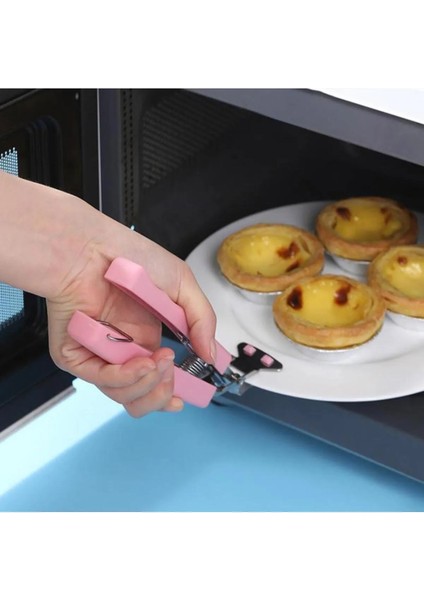 Kase Tabak Tepsi Kelepçesi Sıcaklık Önleyici Tepsi Tutucu Fırın Mikrodalga