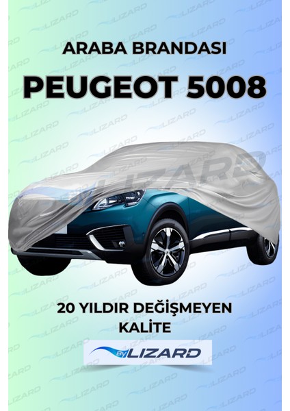 Peugeot 5008 Uyumlu Lüks Araba Brandası Miflonlu Branda Oto Çadır Örtü