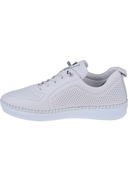 Hakiki Deri Kadın Spor Ayakkabı VOY-094 BEYAZ modelleri