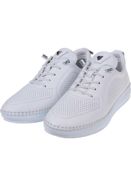 Hakiki Deri Kadın Spor Ayakkabı VOY-094 BEYAZ fırsatları