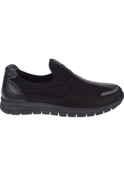 Hafif Taban Erkek Spor Ayakkabı Sneaker FOR-44104 Siyah