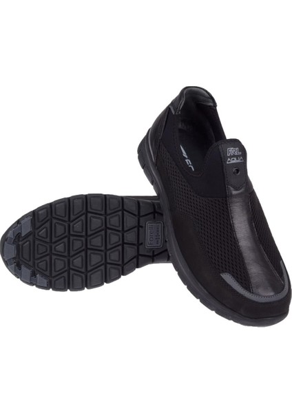 Hafif Taban Erkek Spor Ayakkabı Sneaker FOR-44104 Siyah