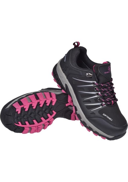 Su Geçirmez Outdoor Kadın Spor Ayakkabı HJ-19905-Z Siyah Pembe