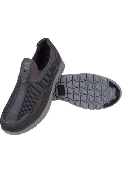 Hafif Taban Erkek Spor Ayakkabı Sneaker FOR-44104 Füme