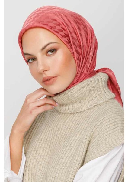 Qoza Ipeksi Jakar Eşarp - Şeker Pembe