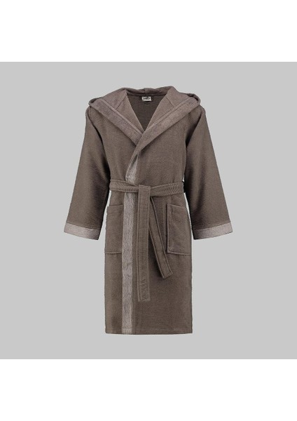 Street Koyu Gri Pamuk Medium Beden Bornoz