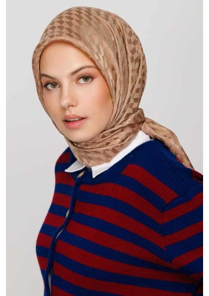 Qoza Ipeksi Jakar Eşarp - Vizon