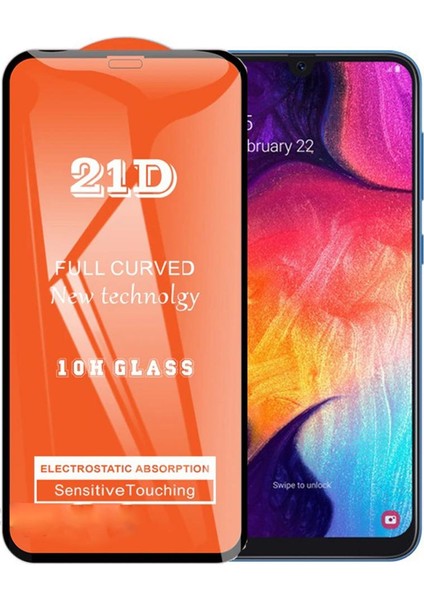 Samsung A50 Ekran Koruyucu 21D Kırılmaz Cam