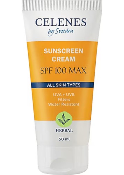 Celenes Güneş Koruyucu Krem Spf 100 Max 50ML