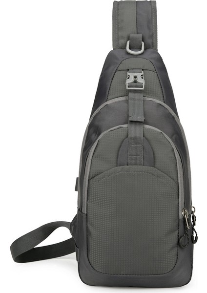 Lıcorıce Ilkbahar ve Yaz Yeni Erkek Çok Fonksiyonlu Göğüs Çantası Bisiklet Göğüs Çantası Açık Omuz Crossbody Göğüs Çantası Spor Cep Telefonu Çantası (Yurt Dışından)