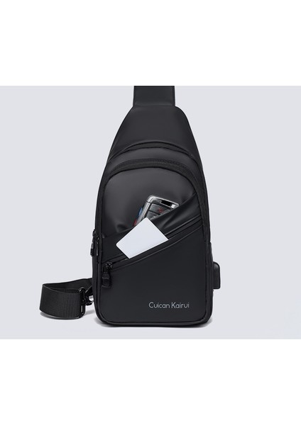 Lıcorıce 2025 Yeni Basit Çok Yönlü Omuz Çantası Çok Fonksiyonlu Crossbody Çanta (Yurt Dışından)