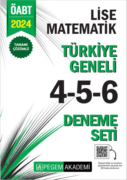 2024 KPSS ÖABT Lise Matematik Tamamı Çözümlü Türkiye Geneli 4-5-6