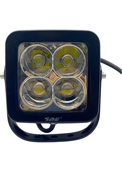 9V-36V ÇALIŞMA LAMBASI KARE LED (115*115) (4 X 10W)