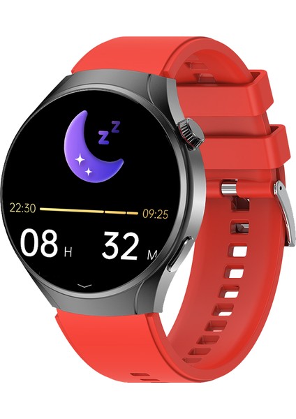 X6 Color One Red 54 mm Akıllı Saat Uyku Şeker Tansiyon Ölçümü Apple Store ve Google Play Store Özel Uygulaması ile Sağlık ve Spor Takibi