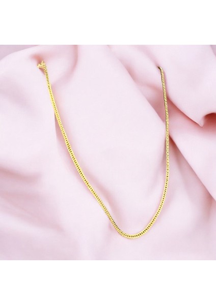 Çelik Kararmaz Gold Zincir Kolye