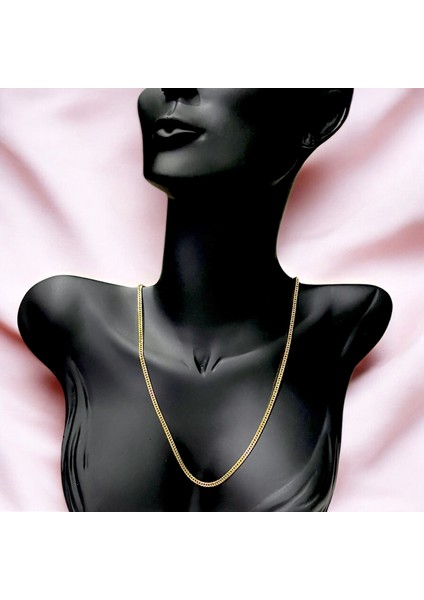 Çelik Kararmaz Gold Zincir Kolye modelleri