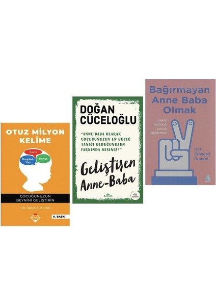 Otuzmılyon Kelıme , Gelıstıren Anne Baba , Bagırmayan Anne Babaa= 3 Set