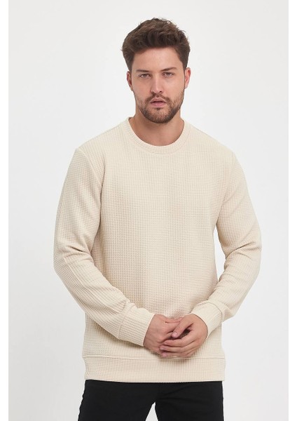 Kendinden Desenli Sweatshirt