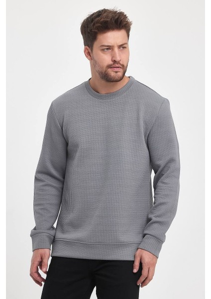 Kendinden Desenli Sweatshirt
