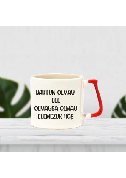 Elemezuk Hoş Baskılı Komik Kupa