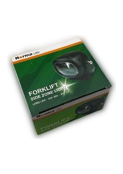 9V-80V LED Spot Lamba (Mavi Çizgi) (Mercekli) Forklift