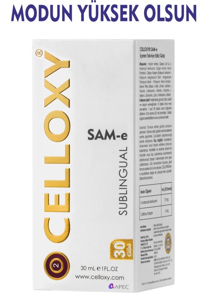 SAM-e 30 ml Dilaltı Damla MODUNUZ YÜKSEK OLSUN
