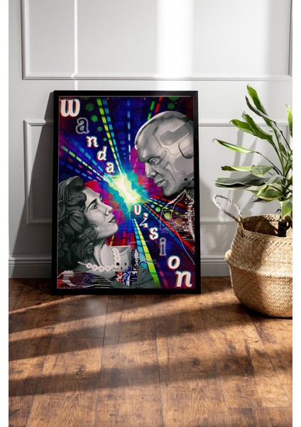 Wandavision Çerçeveli Tablo - Marvel Dizi Posteri Tablo fiyatları