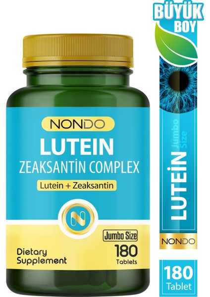Lutein Zeaksantin Complex 180 Tablet Jumbo Size ( C Vitamini, Çinko, Selenyum, Astaksantin)