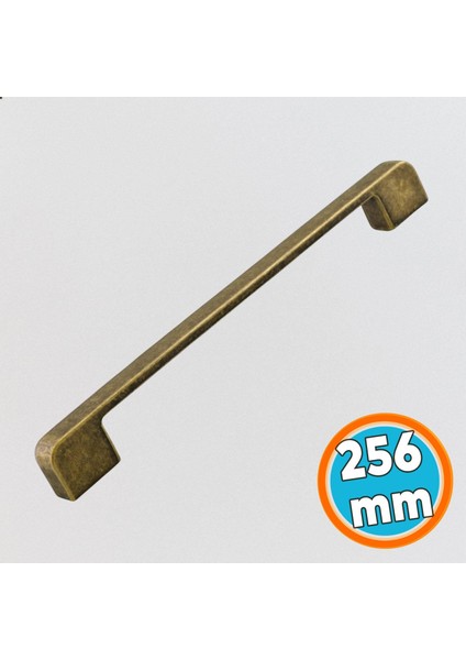 Metal Kulp 256 mm -25.6 cm Mobilya Çekmece Mutfak Dolabı Dolap Kulpları Antik Sarı