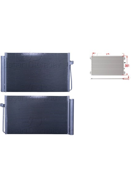 Klima Radyatörü 645X381X16 – 8381362 Wisco – Bmw 5 Serısı E60. E61 02-10 608*382 Uyumlu