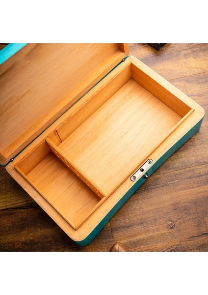Yeni Stil Slim Puro Kutusu Humidor Lake Yeşil 12's