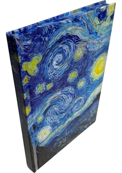 14X20 Van Gogh / Yıldızlı Gece 112 Yp Lastikli Sert Kapak Çizgili Defter
