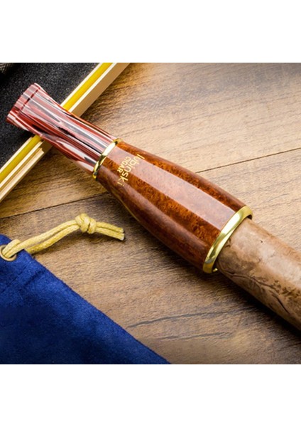 4 Boy Kullanım Briar Puro Ağızlığı 9mm Filtreli Long Smooth (38-57 Ring)