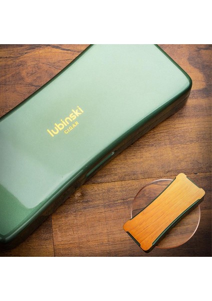 Yeni Stil Slim Seyahat Puro Kutusu/humidor Lake Gold 2's