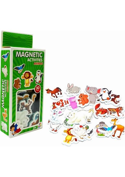 Manyetik Mıknatıslı Hayvanlar Eğitici Hayvanları Tanıma Buzdolabı Sticker Oyuncak Magnet