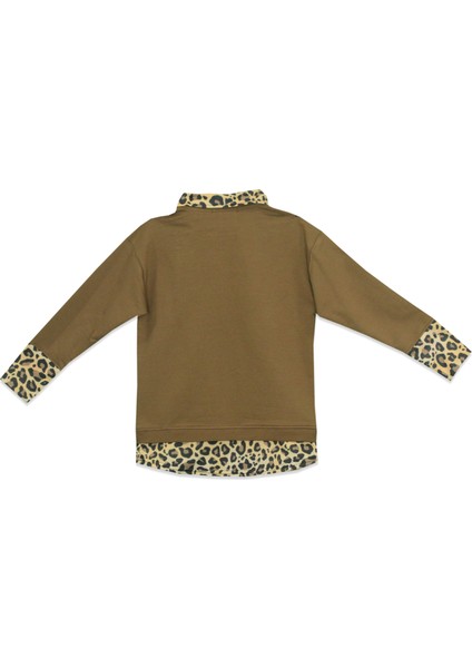 Kız Çocuk Leopar Desenli 2'li Eşofman Takımı fırsatları