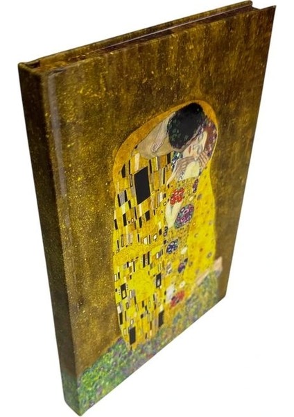 14X20 Gustav Klimt / Öpücük 112 Yp Lastikli Sert Kapak Çizgili Defter