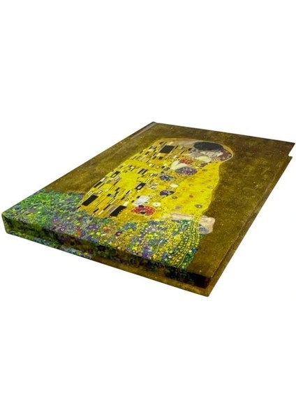 14X20 Gustav Klimt / Öpücük 112 Yp Lastikli Sert Kapak Çizgili Defter fiyatları