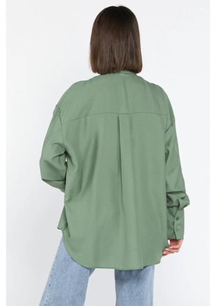 Kadın Yaka Taş Işlemeli Kendinden Desenli Gömlek fiyatları