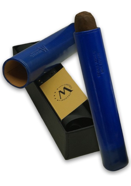 Gerçek Deri El Yapımı Puro Kılıfı Tekli (52 Ring) Monaco modelleri