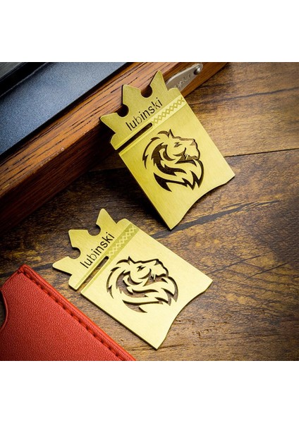 New Lion Özel Işleme Motifli Puro Sehpası Gold Lion-1 fiyatları