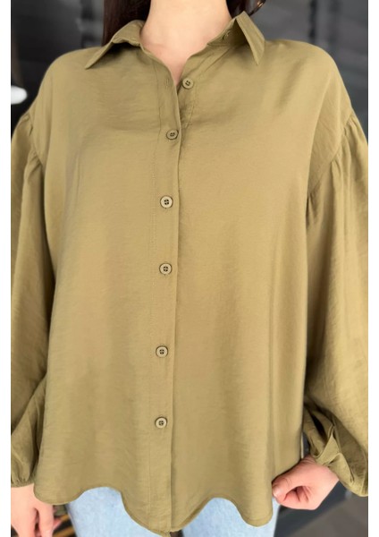 Pile Detaylı Kadın Salaş Gömlek fırsatları