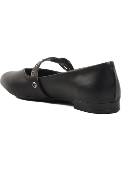 Siyah Hafif Kemerli Kadın Babet 354155 Z fırsatları