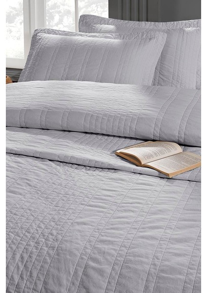 Valentina Çift Kişilik Yatak Örtüsü Gri (3 Parça) fiyatları