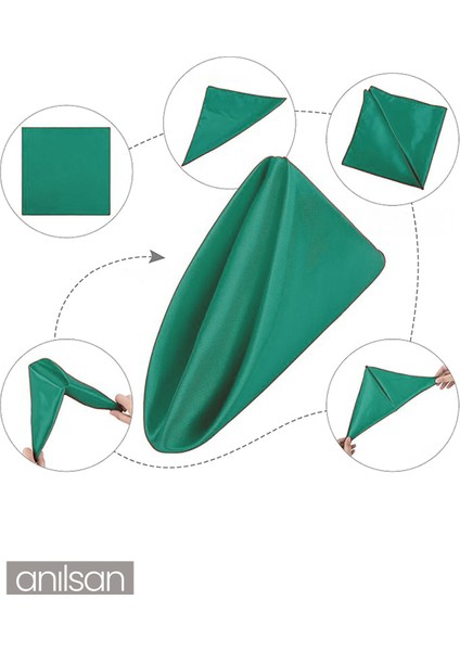 4’lü Pamuk Kumaş Peçete Yeşil 50 x 50 cm Mutfak Bezi Sofra Sunum Servis Peçetesi fiyatları