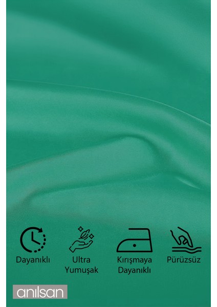 4’lü Pamuk Kumaş Peçete Yeşil 50 x 50 cm Mutfak Bezi Sofra Sunum Servis Peçetesi fırsatları