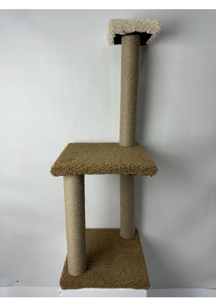 Peluş Dokulu Yumuşacık 86 cm İki Katlı Mega Boy Kedi Tırmalama Tahtası Soft Sevilen Renkler modelleri