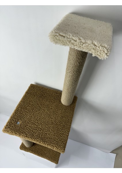 Peluş Dokulu Yumuşacık 86 cm İki Katlı Mega Boy Kedi Tırmalama Tahtası Soft Sevilen Renkler fırsatları